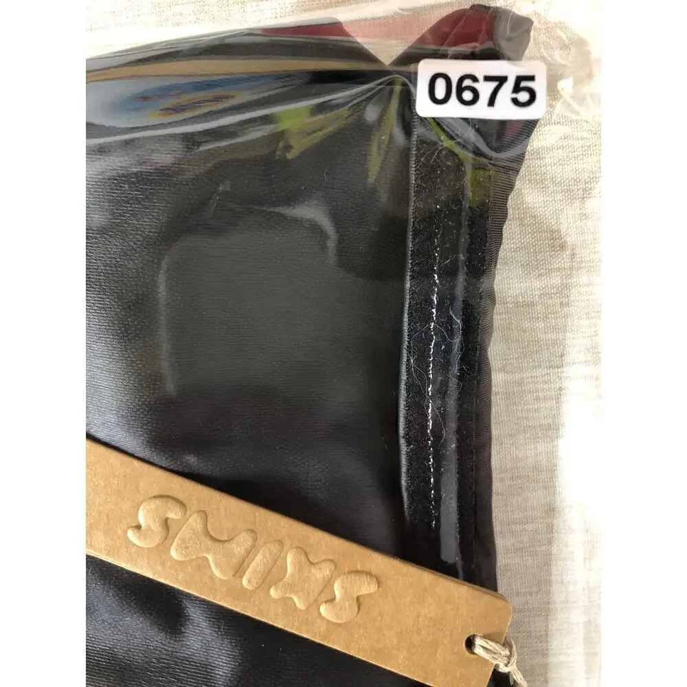 SKIMS Micro Pleather Swim Bandeau Bikini Top Onyx NWT Size 3X